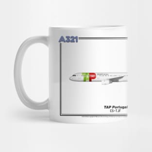 Airbus A321 - TAP Portugal (Art Print) Mug